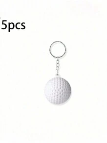 5 件/套运动球钥匙扣泡沫足球装饰吊坠派对小礼物 - 彩色 - 查看 6