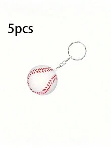 5 件/套运动球钥匙扣泡沫足球装饰吊坠派对小礼物 - 彩色 - 查看 8