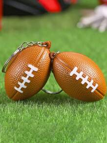 5 件/套运动球钥匙扣泡沫足球装饰吊坠派对小礼物 - 彩色 - 查看 2