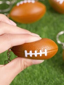 5 件/套运动球钥匙扣泡沫足球装饰吊坠派对小礼物 - 彩色 - 查看 3