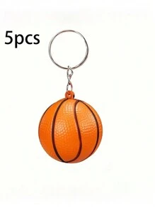 5 件/套运动球钥匙扣泡沫足球装饰吊坠派对小礼物 - 彩色 - 查看 10
