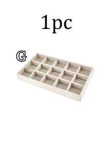 9 件/套珠宝收纳盒，珠宝整理托盘，天鹅绒珠宝展示托盘，可堆叠珠宝架，抽屉式珠宝托盘，适用于戒指、口红、手表、卧室珠宝展示、梳妆台、化妆台、圣诞节、万圣节、情人节礼物 - 彩色 - 查看 14