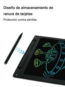 Tableta táctil LCD de 8.5 pulgadas para niños, pizarra digital para pintar y dibujar, ideal para practicar la escritura en casa, con función de borrado inteligente juguete de escritura reutilizable y borrable, pantalla de dibujo a color, aprendizaje divertido, excelente aliado para el aprendizaje en familia, regalo perfecto para cumpleaños y sorpresa navideña. - Multicolor - Ver 5