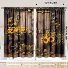 2 件卡通房间窗帘、涤纶客厅窗帘、卧室遮光窗帘、卧室家居装饰、房屋卧室婚礼装饰风格、无需钻孔的遮光窗帘、圣诞节家居装饰、厨房窗帘套装、婴儿房装饰门帘、家庭办公室通用