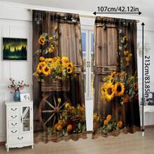 2 件卡通房间窗帘、涤纶客厅窗帘、卧室遮光窗帘、卧室家居装饰、房屋卧室婚礼装饰风格、无需钻孔的遮光窗帘、圣诞节家居装饰、厨房窗帘套装、婴儿房装饰门帘、家庭办公室通用