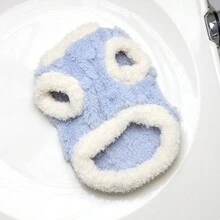 宠物服装。厚实温暖的毛绒背心，适合小型犬和猫在冬季穿着。可以在户外快乐玩耍的狗狗服装。 - 杏色 - 查看 6