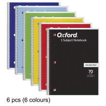 Sổ tay lò xo 6 quyển/bộ, Sổ tay lò xo tiêu chuẩn của Mỹ, 70 trang, Có thể tháo rời, Thiết yếu cho việc học tập, văn phòng và kinh doanh - Nhiều màu - Xem 11