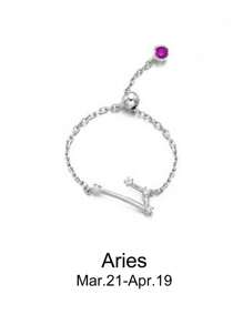 ESBERRY Women's Fashion Versatile Minimalist Zirconia Ring - Silver - View 8