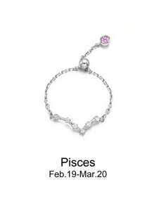 ESBERRY Women's Fashion Versatile Minimalist Zirconia Ring - Silver - View 6