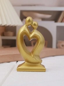 1 bức tượng cặp đôi hiện đại tối giản, đồ trang trí điêu khắc sáng tạo cho phòng khách, tủ TV, quà cưới, quà tặng ngày lễ tình nhân - nhiều màu - Xem 5