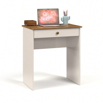 Quality Furniture Escrivaninha Home Office Mesa Para Computador Notebook Com Gaveteiro