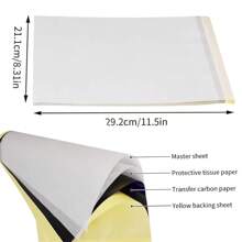 纹身练习皮肤和转印纸套装：各种尺寸的双面空白假皮和各种尺寸的纹身转印纸，是纹身艺术家理想的纹身练习用品