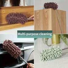 1pc Retractable Ultra-Fine Fiber Hand-Held Duster, Household Cleaning Supplies. The Length Can Be Adjusted Freely During Use, And The Length Can Be Selected By Yourself. This Product Is Not A Universal Model. Please Confirm Whether The Product Size Is Suitable Before Purchasing.