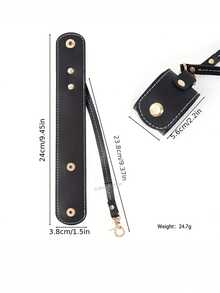 1 件便携式 PU 皮革围巾夹收纳袋 - 可将围巾、帽子、手套牢固地固定在带有钥匙扣功能的包包中 - 适合旅行、用途广泛且时尚的配饰，适合时尚达人 - 彩色 - 查看 2