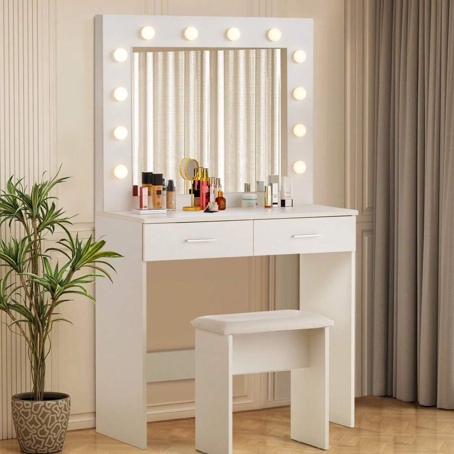 Vanities & Vanity Benches - White - View 1