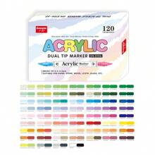 30/60/84PCS Bút Đánh Dấu Acrylic Lỏng Trực Tiếp Hai Đầu Cho Tranh Đá Gỗ Vải Bố Nhựa Kim Loại Và Đá, Bút Đánh Dấu Acrylic Cho Đồ Thủ Công DIY Làm Đồ Dùng Nghệ Thuật - Nhiều màu - Xem 13