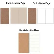 旅行者笔记本补充插页 - 标准尺寸 TN 和护照计划页、空白牛皮纸、预算日记本替换芯 - 适合学校和家庭使用的速记本 - 简单、紧凑、轻巧的设计，方便记笔记和 - 彩色 - 查看 7