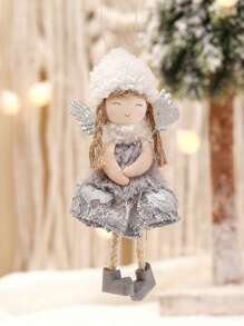 1 Stück Valentinstag Dekoration Weihnachtsbaum Netzrock Engel Geweih Mädchen Anhänger süße Puppe Geschenk Wichtel Weihnachtsbaum Dekorationen Weihnachtsschmuck Heim Dekoration Valentinstag Geschenke, Muttertag Geschenke, Hochzeitsdekoration Weihnachtsdekorationen Winterraumdekoration