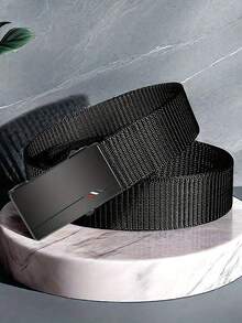 1 条装新款男士自动扣真皮皮带，商务休闲百搭腰带 - 彩色 - 查看 3