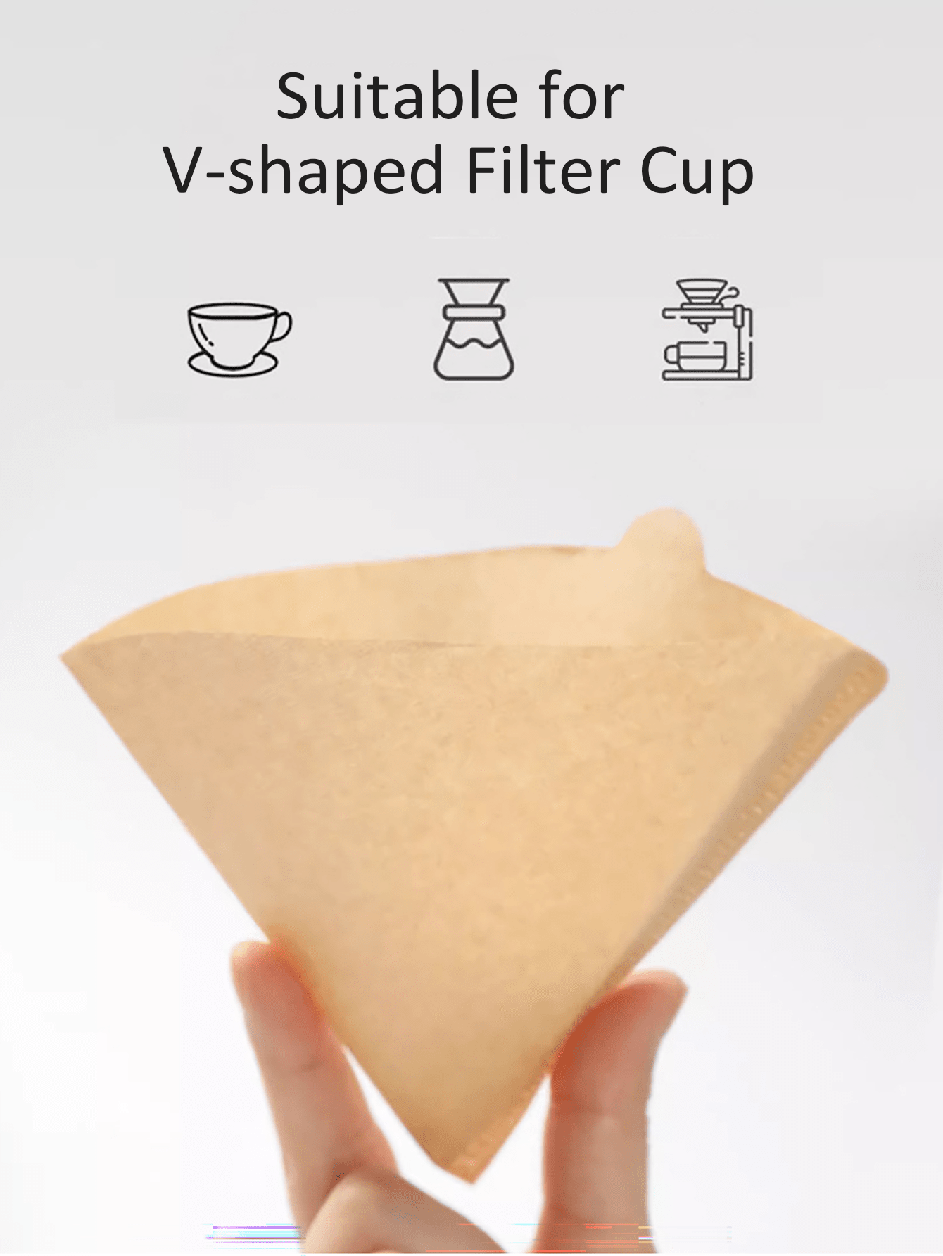 V60 Coffee Filter Paper HandBrewed Pot Coffee Filter Paper Portable