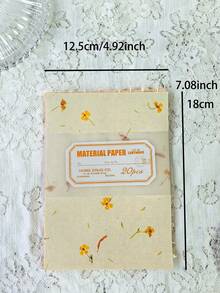 20sheets/Pack Vintage Hollow Out Lace Textured Material Paper Junk Journal Planner Scrapbooking Retro Decorative DIY Craft Background Paper - BQ1043-warm - View 2