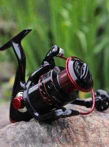 SOUGAYILANG Fishing Reel Ultralight Spinning Reel With Aluminum Spool Gear - Burgundy - View 10