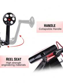 SOUGAYILANG Fishing Reel Ultralight Spinning Reel With Aluminum Spool Gear - Burgundy - View 7