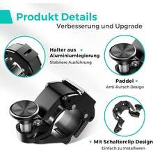 1 chuông xe đạp, chuông nhỏ 100 DB âm thanh trong trẻo và lớn cho tay lái 0,86-0,94 inch (22-24mm) - Còi xe đạp mini sáng tạo cho xe đạp điện và xe đạp leo núi - Nhiều màu - Xem 4