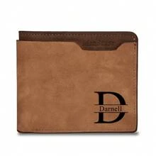 定制男士钱包 新款男士短款钱包 磨砂皮革 时尚休闲字母钱包 送给男友 送给爸爸 情人节礼物 父亲节礼物 万圣节礼物 复古生日礼物 多功能 百搭 大容量 可爱 简约 趣味 卡哇伊 千禧年 极简主义 通勤 商务休闲 基本款 卡包 周年纪念日 生日 假日/度假 户外活动/旅行/徒步/体育场/运动/攀岩 商务/通勤/工作/办公室 新年魅力