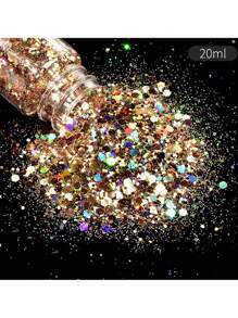 19 色 DIY 手工树脂水晶环氧闪光粉混合物，包括激光全息六角形闪光薄片，20 毫升，用于树脂模具颜色调整、美甲、圣诞节和万圣节闪光装饰、艺术和工艺品 - 環氧樹脂珠光粉 - 查看 11