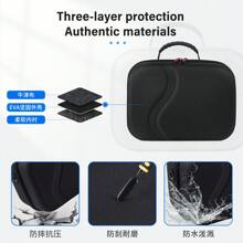 hellodigi 适用于 Meta Quest 3s 和升级 3.0 型号 Meta Quest 3s 硬壳防摔 VR 眼镜便携式 EVA 保护套通用 98% 耳机 VR 收纳袋大容量手提包便携式手柄包（不适用于 Meta Quest 2） - 彩色 - 查看 3