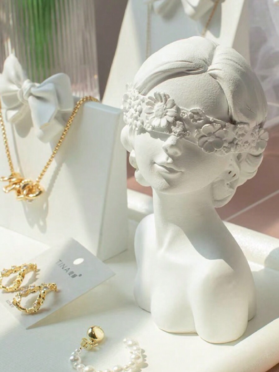 1pc Jewelry Display Stand White Gypsum Jewelry Earrings Earrings