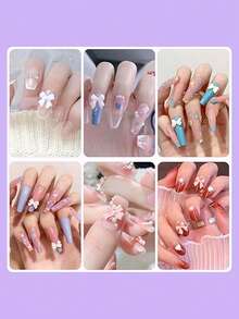 Bộ 500 phụ kiện trang trí móng tay hình nơ nửa tròn giả ngọc trai, nhiều màu sắc dễ thương và sáng bóng với 2-4mm ngọc trai giả nửa tròn màu trắng để trang trí móng tay nghệ thuật tự làm, mặt dây chuyền làm móng, đá quý làm móng, vật dụng làm móng - Nhiều màu - Xem 6
