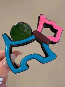 可爱时尚小狗爪子发夹，适合日常和派对佩戴，万圣节和圣诞节礼物发饰 - 彩色 - 查看 10