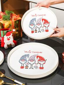 1 đĩa gốm Giáng sinh, thích hợp cho bít tết, ngũ cốc, rau, thịt, bánh mì, sử dụng ngoài trời, đám cưới, tiệc tùng, quà tặng, sinh nhật, sử dụng trong nhà, phòng ăn, nhà bếp - nhiều màu - Xem 7