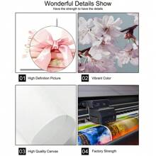 1 本无框书粉色蝴蝶结艺术海报美学少女房间装饰时髦绘画帆布印刷简约墙壁画适用于女孩房间、宿舍、公寓、客厅、卧室、现代家居装饰 - 彩色 - 查看 6