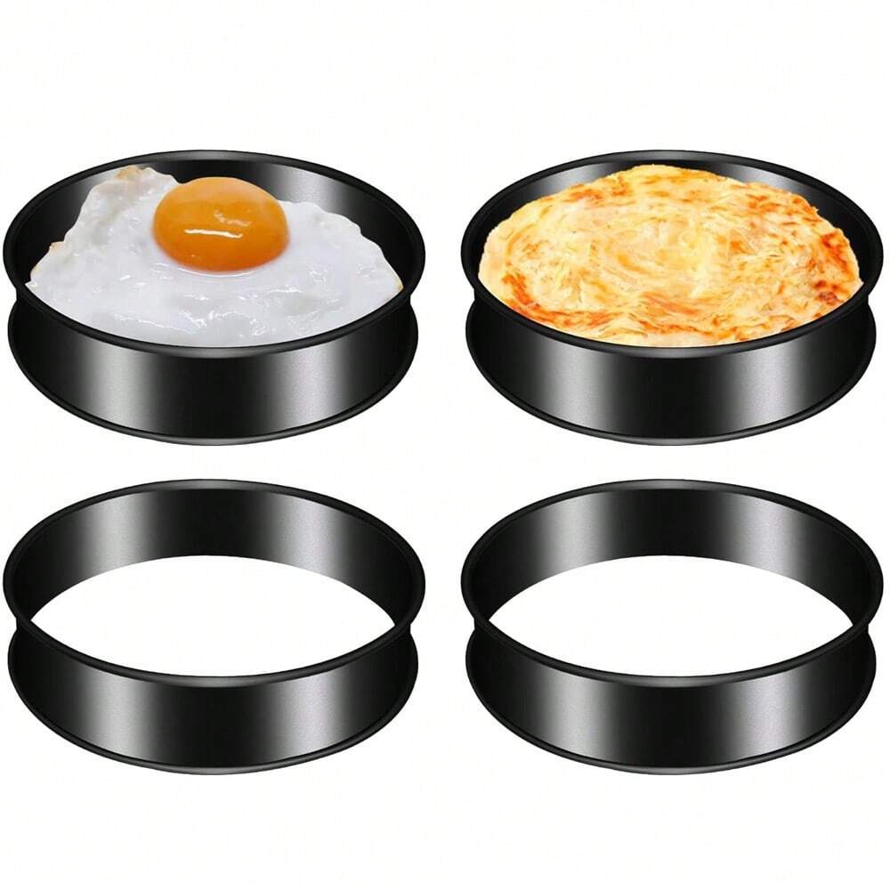 4pcs 4Inch Circular Breadcrumb Molds, Breadcrumb Rings, English