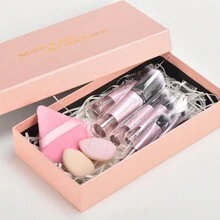 Bộ quà tặng du lịch 10 bộ cọ trang điểm mini cổ điển đa năng dùng để trang điểm cho tủ quần áo, và bộ kết hợp có túi đựng, bộ dụng cụ trang điểm tiết kiệm chi phí, bộ cọ, bộ cọ trang điểm, bộ cọ trang điểm, bộ trang điểm hoàn chỉnh, bộ cọ trang điểm, bộ trang điểm hoàn chỉnh, bộ cọ, bộ cọ trang điểm, bộ quà tặng trang điểm, bộ - Hồng - Xem 3