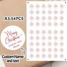 54/108/270/540 chiếc Nhãn dán tròn cổ điển chữ đỏ lễ hội tùy chỉnh cho quà tặng Giáng sinh vui vẻ, Nhãn Giáng sinh vui vẻ được cá nhân hóa, Nhãn quà tặng ngày lễ, Nhãn dán người nhận/người gửi, Nhãn quà tặng ngày lễ/Nhãn dán quà tặng Giáng sinh, Nhãn dán địa chỉ trả lại được cá nhân hóa cho phong bì, lời mời và gói hàng - Lý tưởng cho đám cưới, kỷ niệm và những dịp đặc biệt - Phong cách D - Xem 1