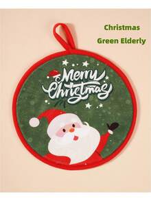 1 件圣诞手巾，适用于擦干双手、厨房清洁布、热垫、多用途、柔软优质、创意节日家居装饰，适合任何地方 - 彩色 - 查看 14