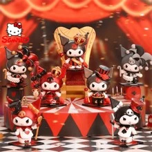 Sanrio [1pc Random]Sanrio Kuromi Poker Kingdom Series Blind Box - Cute Cartoon Figurine, Limited Edition Collectible Toy, Perfect For Birthday/Party/Christmas Gifts (Random Delivery, Desktop Decor)