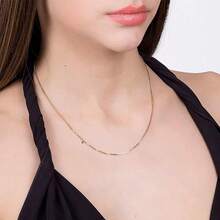 ROMMANEL UNISEX THIN VENETIAN CHAIN 42 CM PLATED 3X 24K 18K AND 22K GOLD 530164 - 金色 - 查看 2