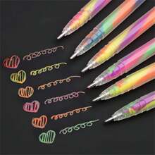 Penna gel multicolore da 1,2 mm - Scrivere vibrante a spirale, glitter, colori pastello, effetti inchiostro misti, perfetto per contabilità manuale, biglietti di auguri, giornalismo e creazioni artistiche - Esperienza di scrittura unica - Ideale per studenti, premi, regalo per il ritorno a scuola
