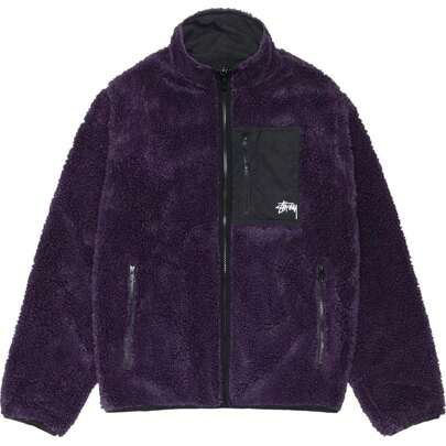 STUSSY - Men Sherpa Reversible Jacket