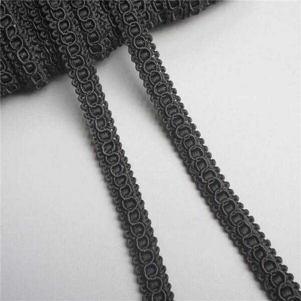 Cinta de encaje de borde de 1cm de ancho, recorte de estilo vintage, bordado, apliques, costura, manualidades, decoración de fiesta, ropa, bordado para vestido de novia y boda