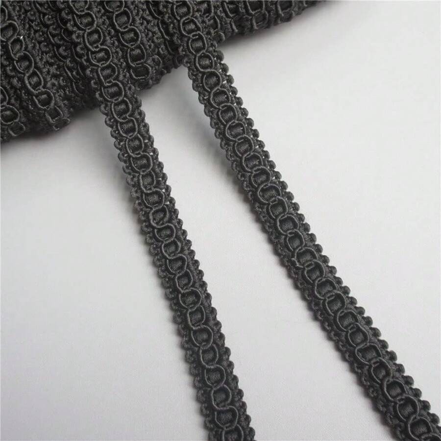 Cinta de encaje de borde de 1cm de ancho, recorte de estilo vintage, bordado, apliques, costura, manualidades, decoración de fiesta, ropa, bordado para vestido de novia y boda