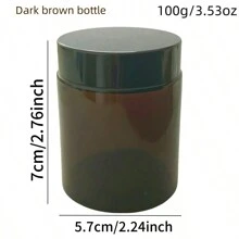 6 Stück 100g große wiederverwendbare Weithalsbehälter mit schwarzen Deckeln und weißen Staubabdeckungen, 100ml Fassungsvermögen, geeignet für Cremes, Lotionen, Salben, Kosmetika, Badesalze und Body Butter, auslaufsichere Make-up Aufbewahrungsdosen, Zuhause Organisation und Aufbewahrung, Badezimmer Accessoires