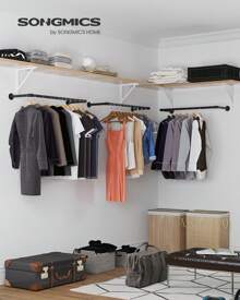 VASAGLE Fixed Clothes Drying Racks - Zwarte Juego de 2 - Bekijken 1