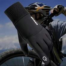 A Pair Of Winter Warm Touch Screen Gloves Suitable For Men And Women - Made Of Polyester Woven Fabric, College Style Suitable For Motorcycles, Skiing, And Winter Outdoor Activities, Windproof Outdoor Sports, Motorcycle Riding, Keeping Warm -30 ° C/-22 ° F