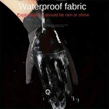 A Pair Of Winter Warm Touch Screen Gloves Suitable For Men And Women - Made Of Polyester Woven Fabric, College Style Suitable For Motorcycles, Skiing, And Winter Outdoor Activities, Windproof Outdoor Sports, Motorcycle Riding, Keeping Warm -30 ° C/-22 ° F